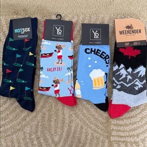 Men's Fun Patterned Socks - Multicolor